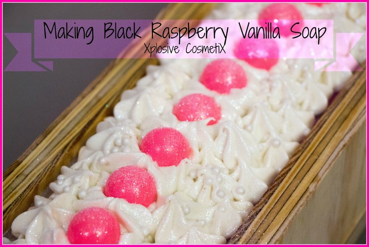 Making Black Raspberry Vanilla Cold Process Soap
