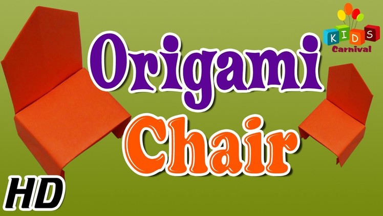 Origami - How To Make CHAIR - Simple Tutorials In English