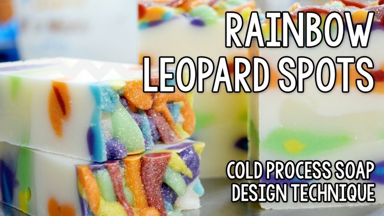 Rainbow Soap with Leopard Spots for Week 4 of the Soap Challenge 2013