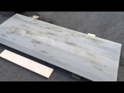 Time Lapse: DIY Drift Wood Gray Headboard with Weatherwood Reclamation Stain