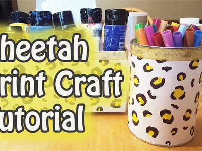 Cheetah Print Craft Tutorial #PawgustArt - GiftBasketAppeal