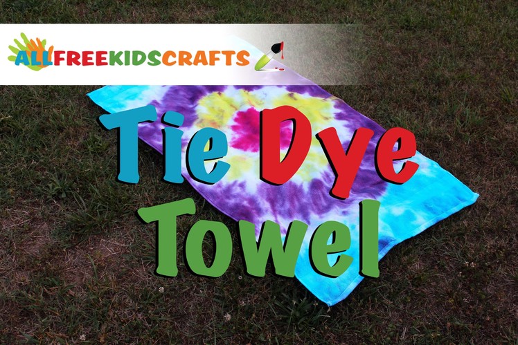 DIY Kids Craft: How To Tie Dye a Towel