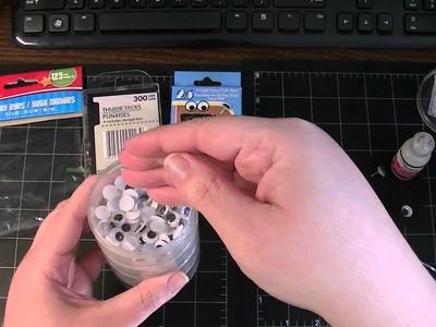 Friday Funbits - Dollar Tree Craft - Googly Eye Push Pins