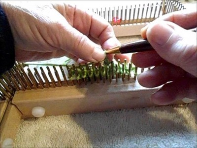 Full fashioned decrease on a Kiss loom