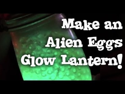 How to make Alien Egg Glow Lantern - Halloween Craft - Party Lights Prop Tutorial