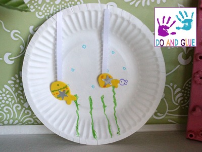 Kindergarten Craft  How to Make a Paper Plate Aquarium