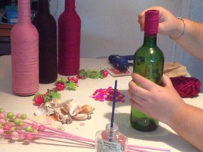 Wine bottle craft on a budget