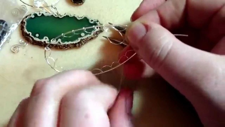 Agate slice frame netting tutorial part 1