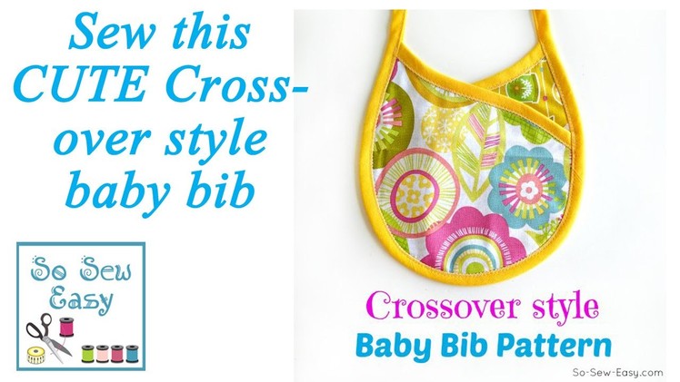 Crossover baby bib