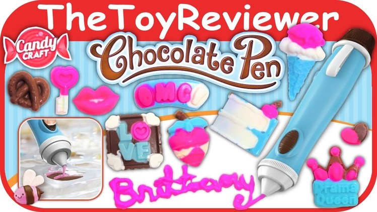 Candy Craft Chocolate Pen Unboxing Review by TheToyReviewer