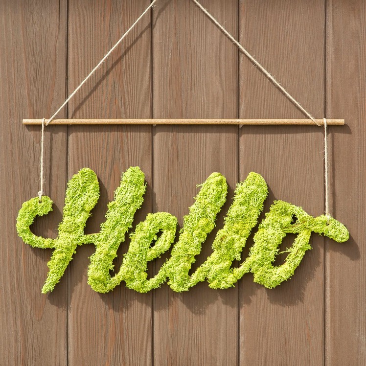 DIY Welcome Sign | Spring Craft | Home Decor | Apostrophe S | Fresh Hello