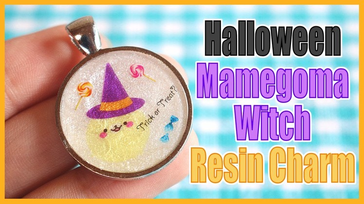 Halloween Mamegoma Witch Resin Charm [Collab with PolymomoTea]