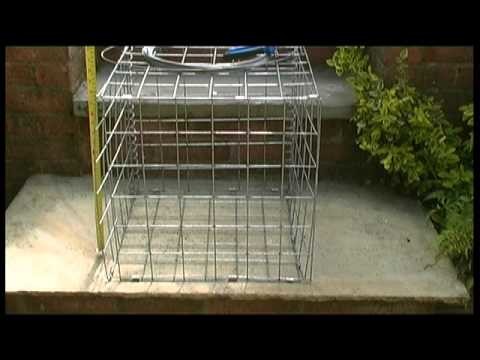 How to assemble a gabion basket with helicals and wire