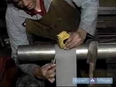 How to Build a Steel Spiral Staircase : Marking the Center Pole for a Spiral Staircase
