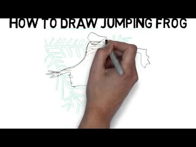 How To Draw Jumping Frog Quickly And Easily