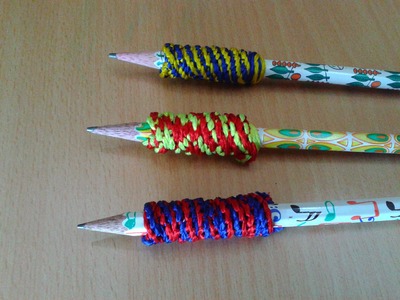 How to Make Colourful Pencil Grips using Friendship Bracelets