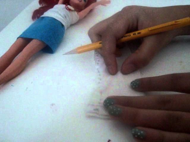 How to make skiny pants for doll