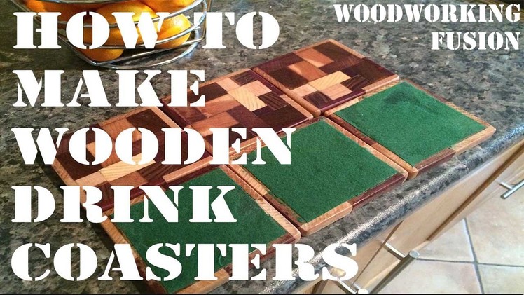 How to Make Wooden Drink Mat Coaster(Scrap Wood)✔