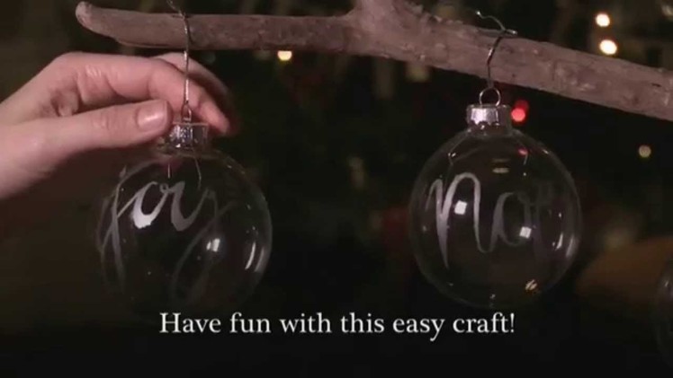 How to personalise your Christmas baubles