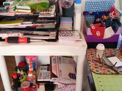 Newly reorganized Craft and Sewing Room