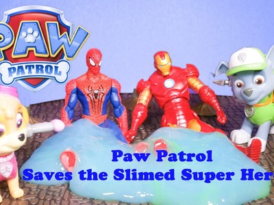 PAW PATROL Nickelodeon Paw Patrol Saves the Slimed Super Heroes a Paw Patrol Video Parody