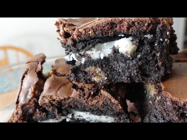 Recipes Using Cake Mixes: #16 Oreo cookie brownies