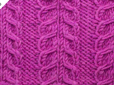 The Inverted Gull Cable Panel Stitch :: Knitting Stitch #522 :: Left Handed