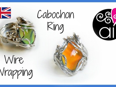 Wire wrapping Cabochon Ring Tutorial | ENG Version