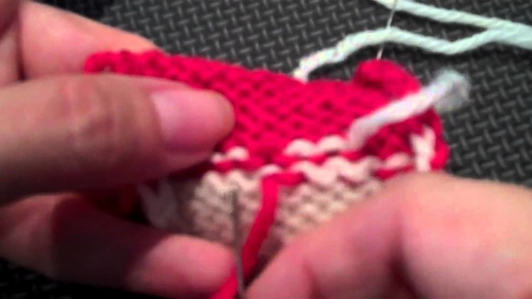 Arenda Holladay   Lesson 1--Part 3-Weaving in Ends-Duplicate stitch