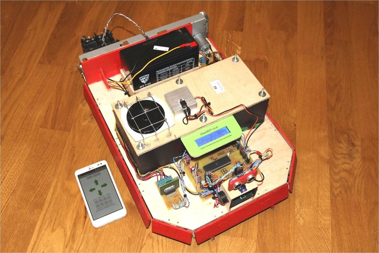 CleanBOT - DIY Bluetooth Controlled Autonomous Flooor Cleaning Robot