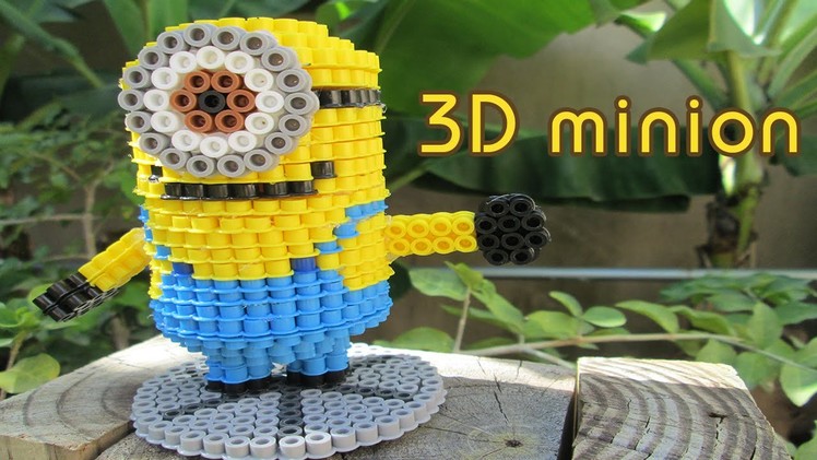 DIY: 3D Minion | Bead Sprites (Perler.Hama Beads)