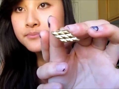 DIY: Feather Chain Stud Earring