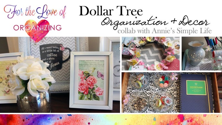 Dollar Tree Organization Collab with Annie's Simple Life: Office Decor