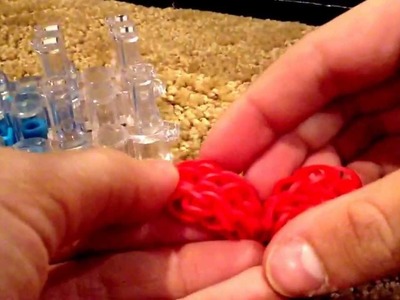How to make a rainbow loom bow charm.ring