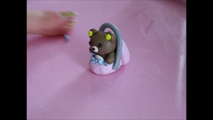 How To Make A Rilakuma in An Easter Basket [Polymer Clay]