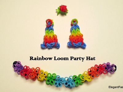 How to Make Birthday Party Hat Charm on Rainbow Loom