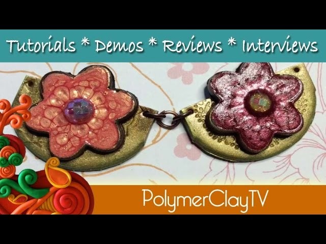 How to make jewelry links using Pebeo Fantasy paint and polymer clay