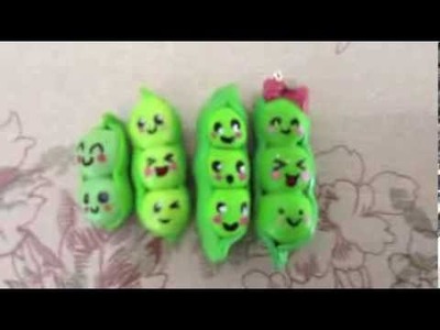 How to: Polymer clay kawaii peas in a pod!♡