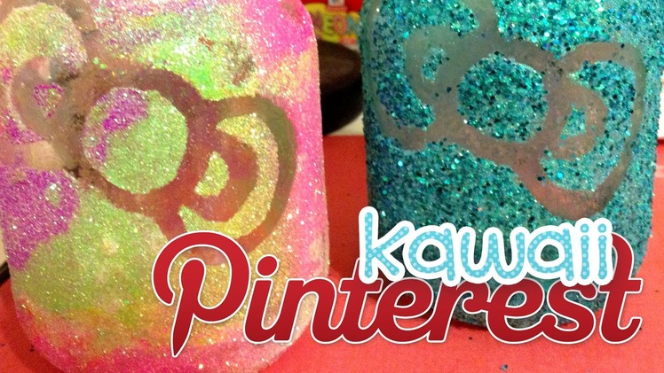 Kawaii Pinterest: DIY HK Glitter Mason Jar
