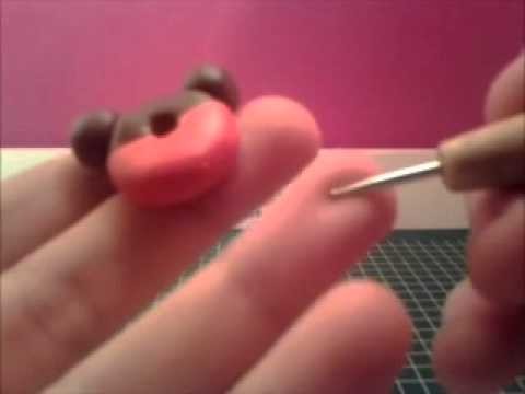 Mickey mouse donut Re-ment polymer clay tutorial