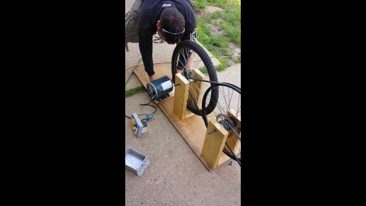 Pig Spit Rotisserie - DIY home made with household parts