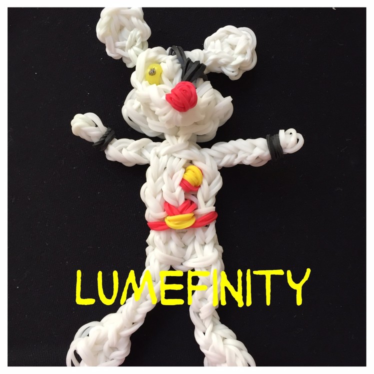 Rainbow Loom Bands Danger Mouse figure charm by Lumefinity How to