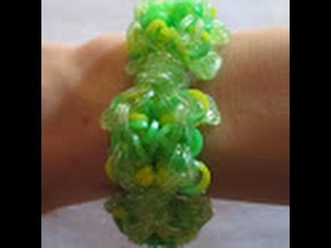 Rainbow Loom- How to make a Turtle Bracelet (Original Pattern)