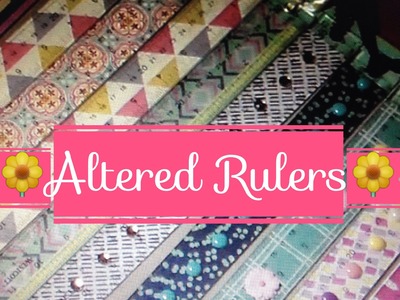 Craft Fair Idea #5:  Altered Rulers. .with my sister Bri!