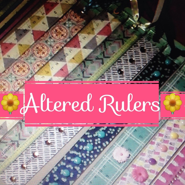Craft Fair Idea #5:  Altered Rulers. .with my sister Bri!