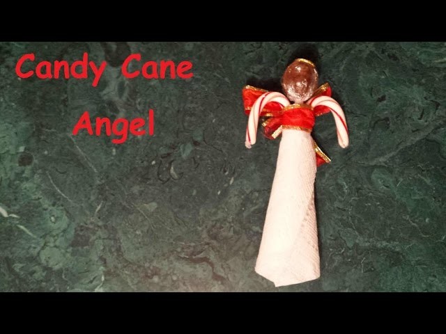 Homemade Candy Cane Angel - Easy craft for decoration or gift.
