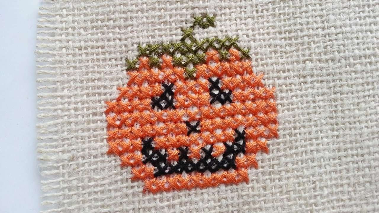 How To Create A Cross Stitched Pumpkin - DIY Crafts Tutorial - Guidecentral