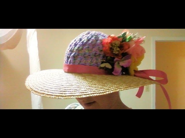 How to create a decorative straw hat