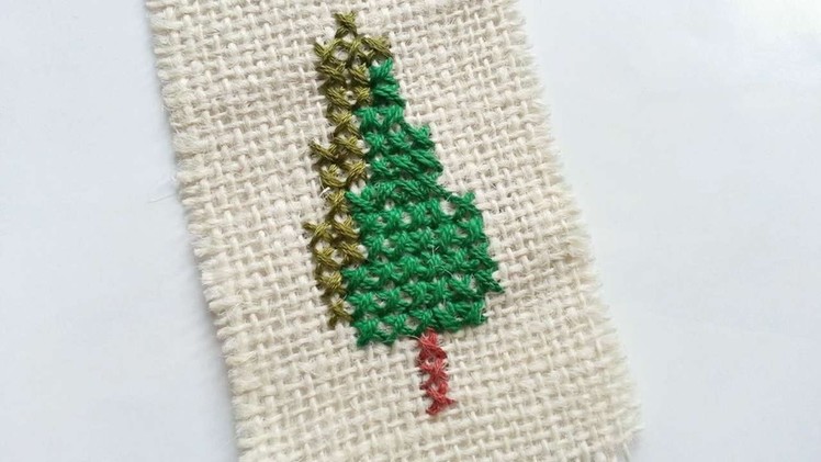 How To Create A Simple Cross Stitched Tree - DIY Crafts Tutorial - Guidecentral
