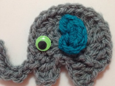 How To Crochet A Pretty Elephant Applique For Kids - DIY Crafts Tutorial - Guidecentral